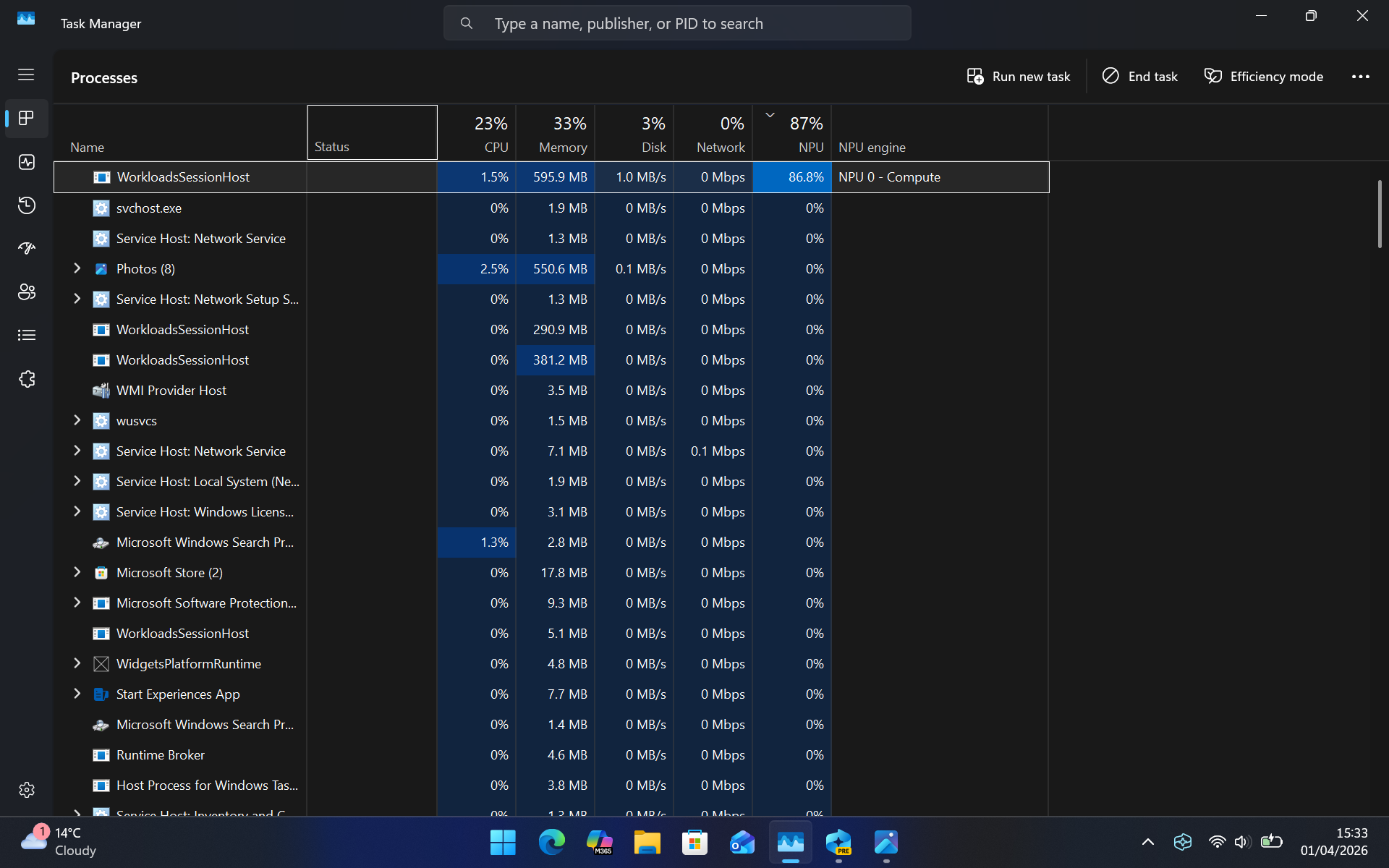 Windows 11 任务管理器升级 NPU 监控：从只看百分比到逐进程追踪 封面