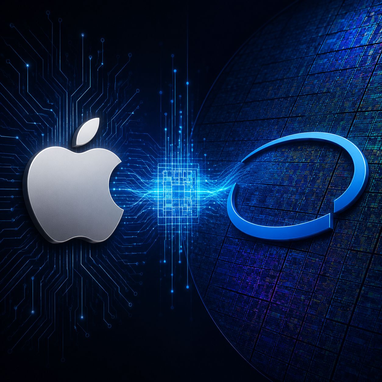 Apple 与 Intel 达成初步芯片代工协议，Intel 股价飙升 18% 封面