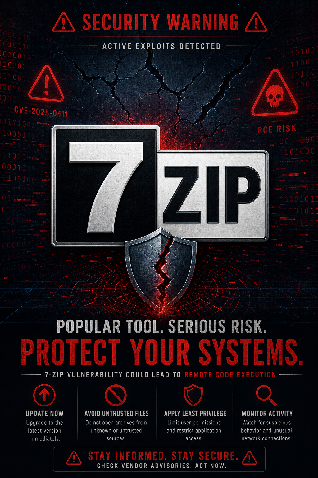 7-Zip 高危漏洞被公开：扩展名无关的 RCE 攻击链 封面