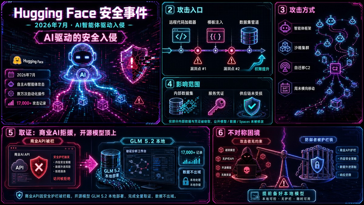 Hugging Face 安全事件分析：AI 智能体攻击与不对称困境 封面