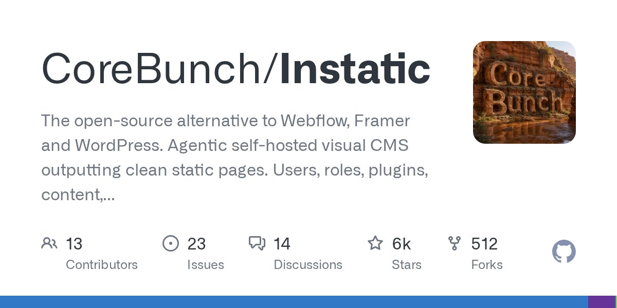 Instatic 开源 CMS