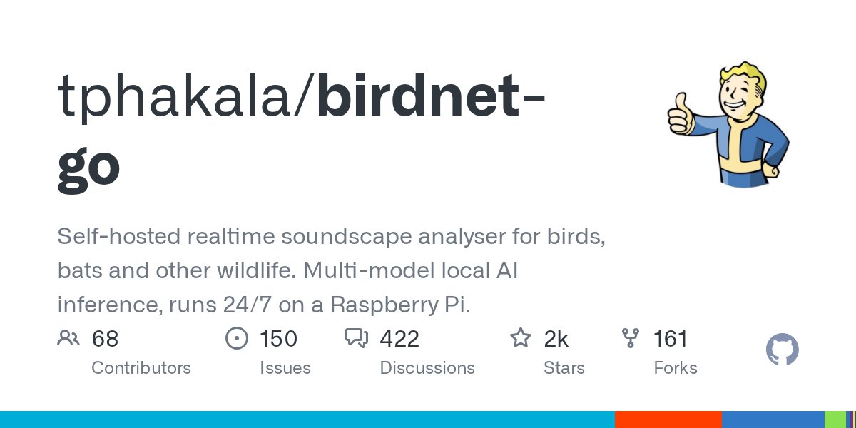 BirdNET-Go 技术解读：安防摄像头改造成 24 小时鸟类声纹监测站 封面