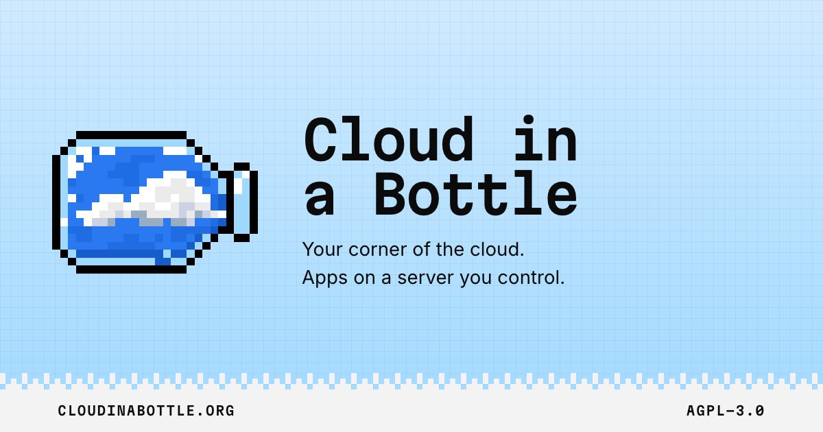 Cloud in a Bottle 官方宣传图：像素风格的瓶子装着云