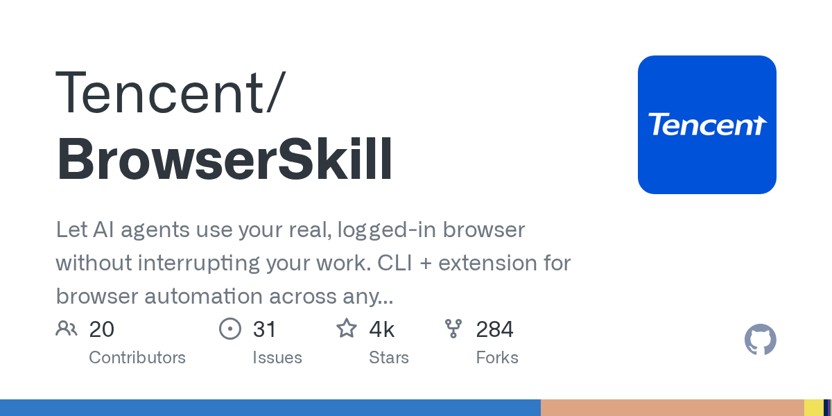 Tencent/BrowserSkill 项目主页