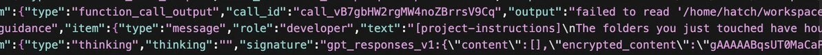 会话记录里的 gpt_responses_v1 签名和 OpenAI 风格的 call ID