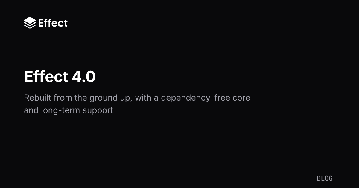 Effect 4.0 官方发布封面