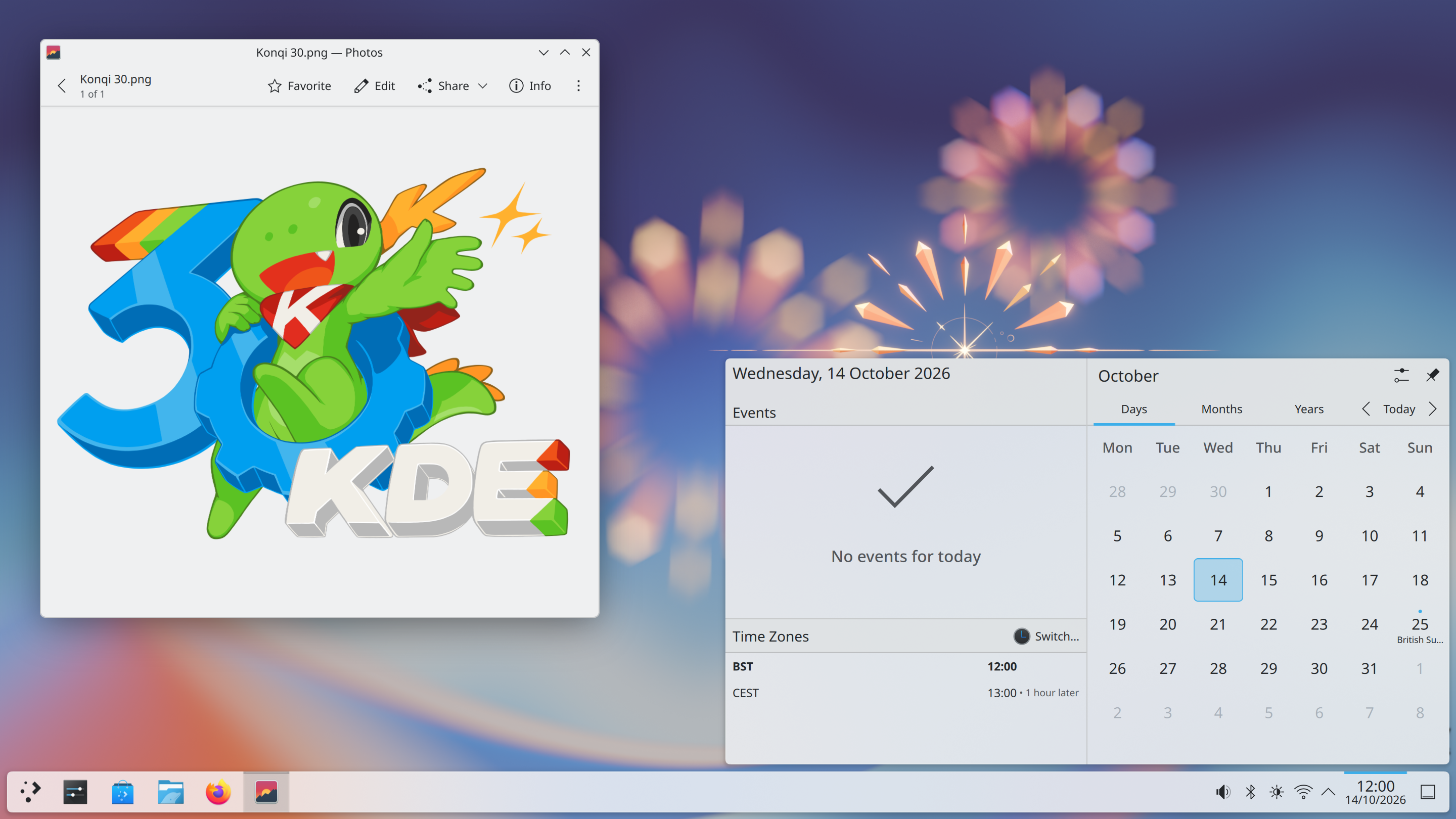 Plasma 6.8 桌面截图