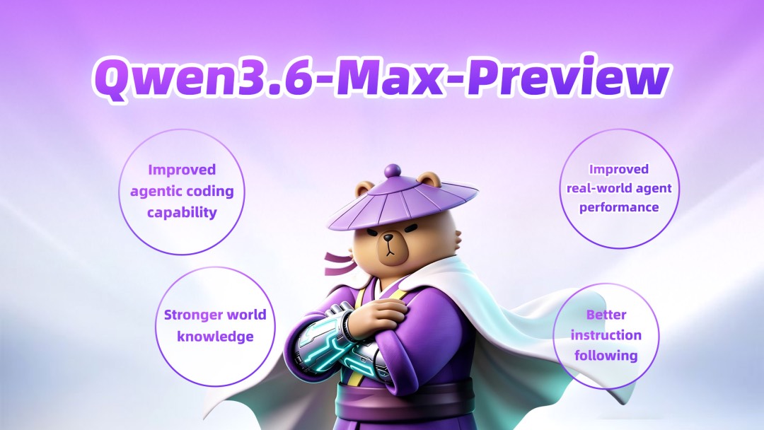 阿里上线 Qwen3.6-Max-Preview 预览版：智能体编程能力大幅提升 封面