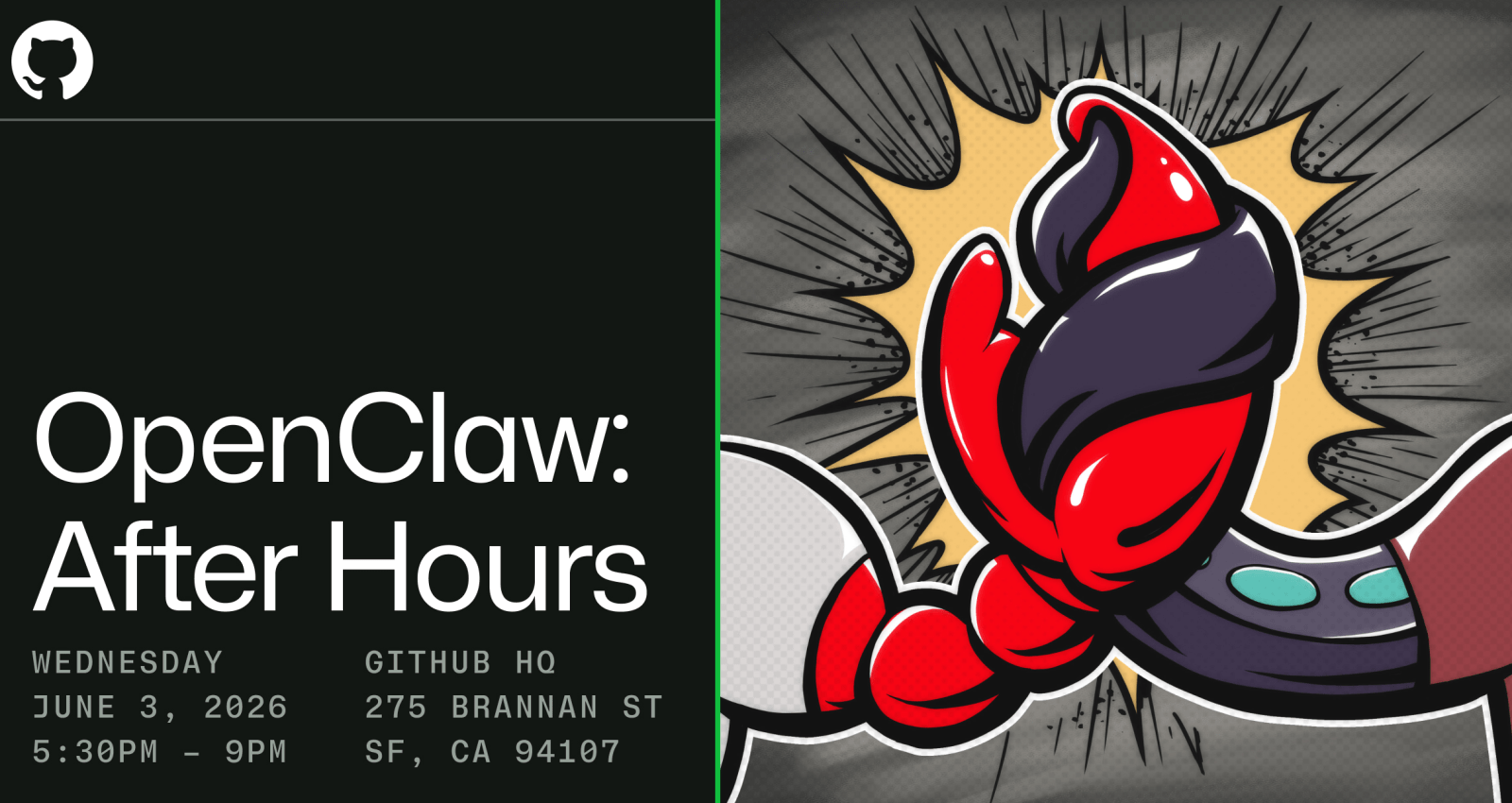 GitHub 将于 6 月在旧金山总部举办 OpenClaw 社区交流活动 封面