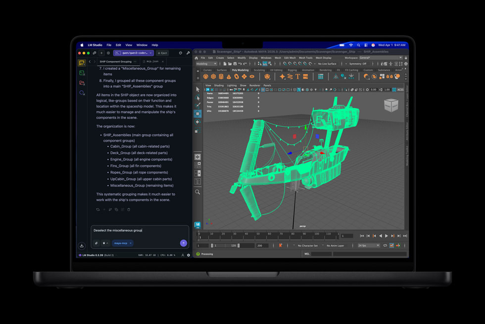 MacBook Pro 运行 AI 工作流