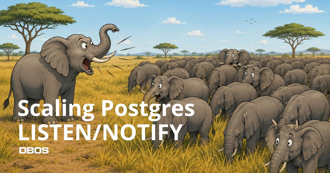 PostgreSQL LISTEN/NOTIFY 性能真相：从全局锁瓶颈到 20 倍吞吐量优化 封面