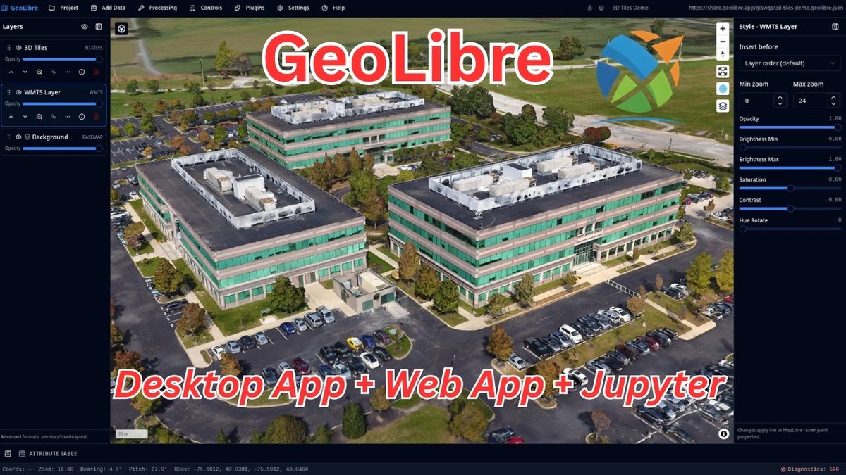 GeoLibre 3D Tiles 演示