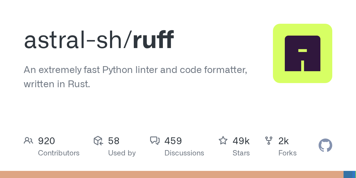 Ruff GitHub 仓库