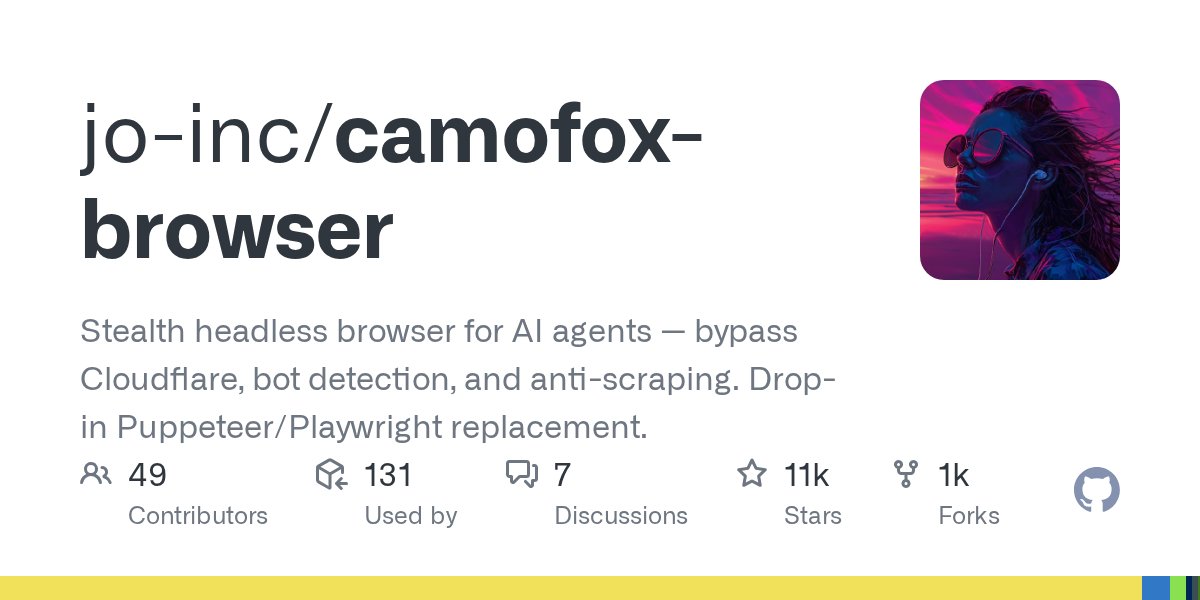 camofox-browser 仓库主页