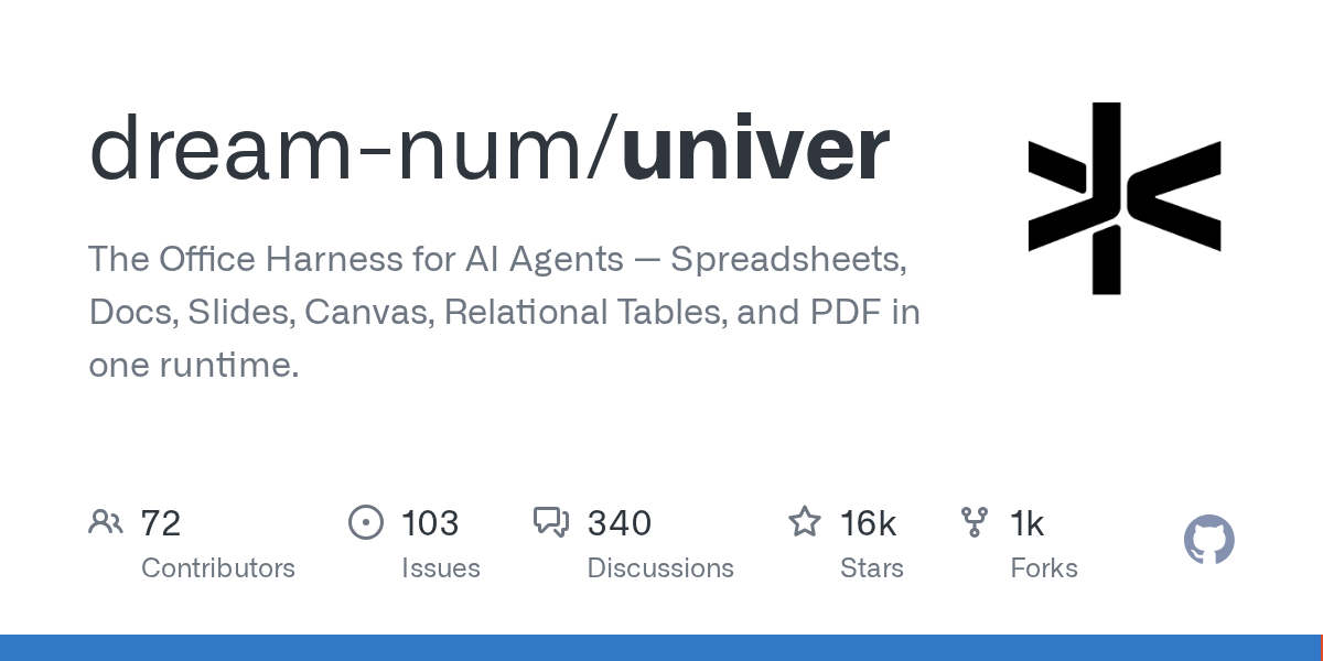 Univer:The Office Harness for AI Agents
