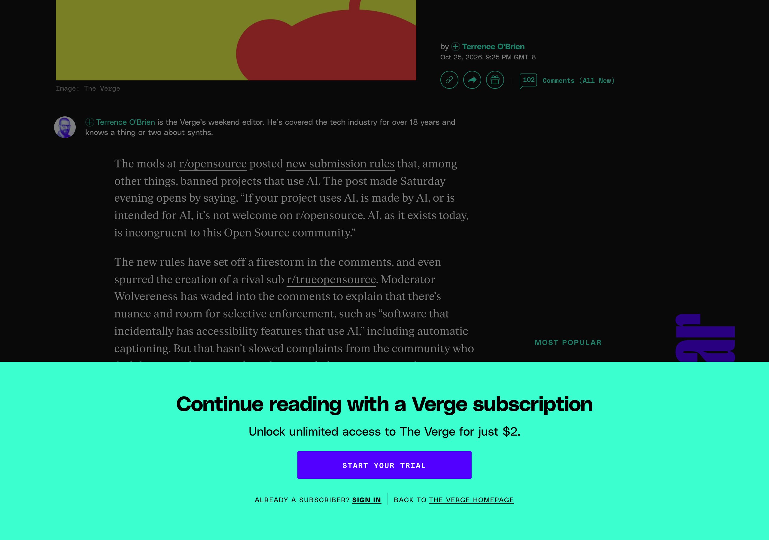The Verge 报道原文:版规引文与竞争社区的诞生