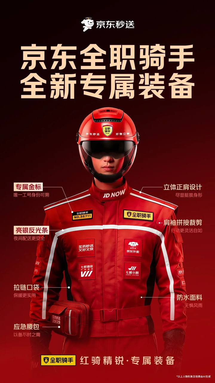 京东外卖骑手新装