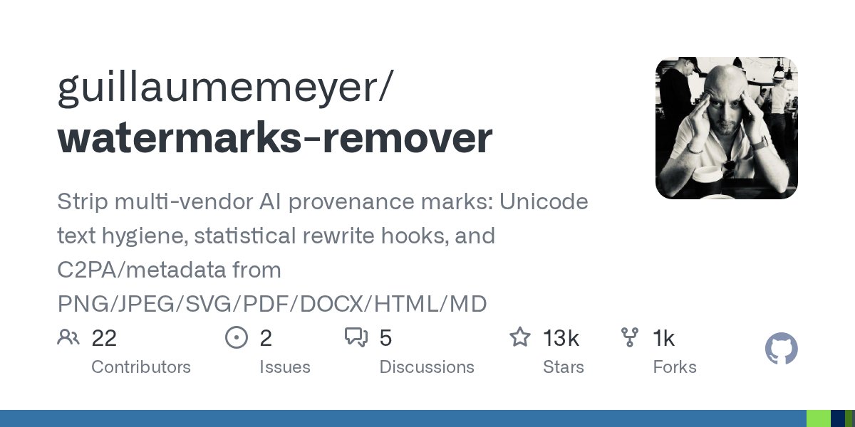 watermarks-remover GitHub 仓库
