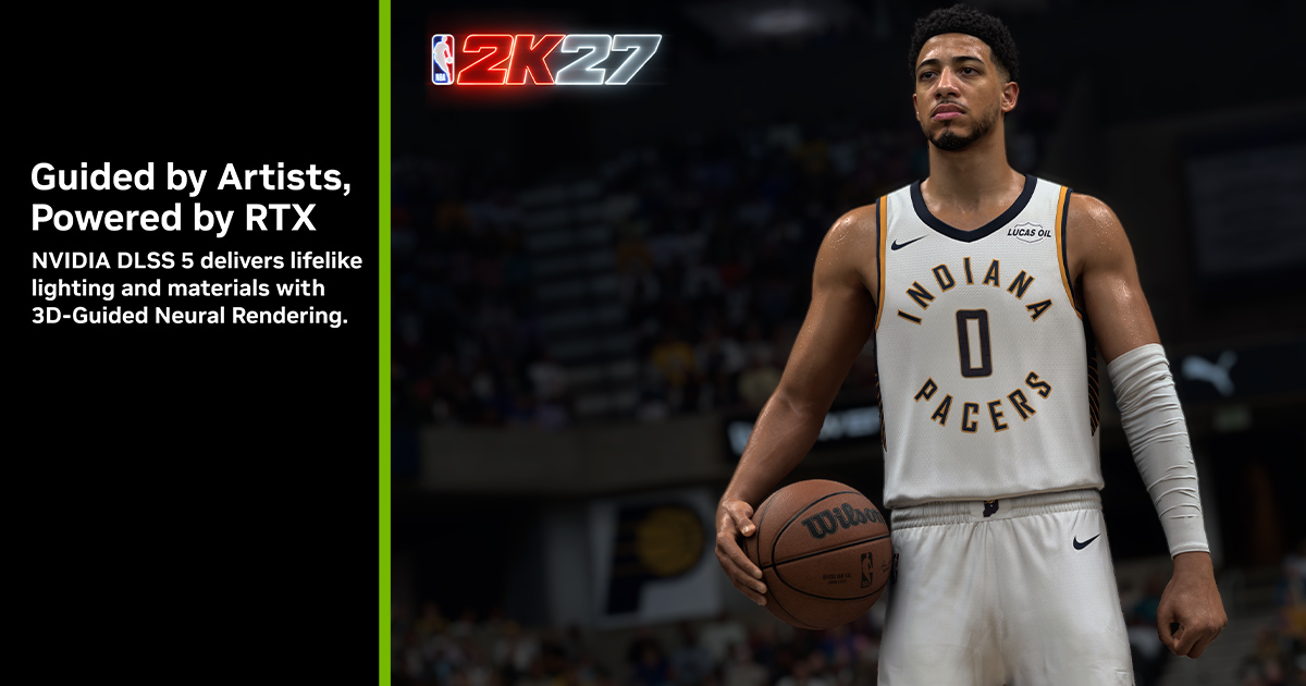 NBA 2K27 DLSS 5 官方宣传图