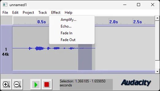 Audacity 0.8:2000 年的最初版界面