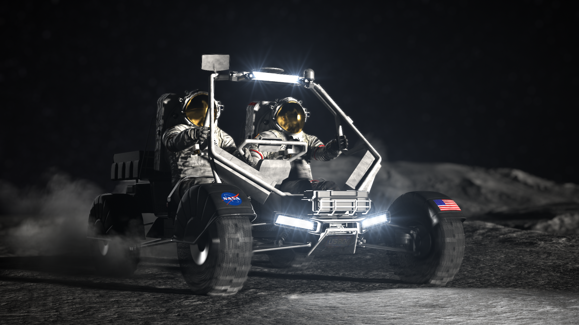 Lunar Terrain Vehicle 概念图